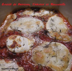 Gratin de Poireaux, Tomates et Mozzarella